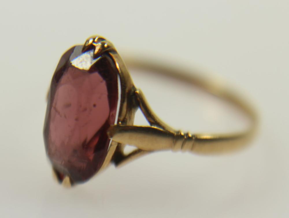 Red Tourmaline Ring in 14ct... image