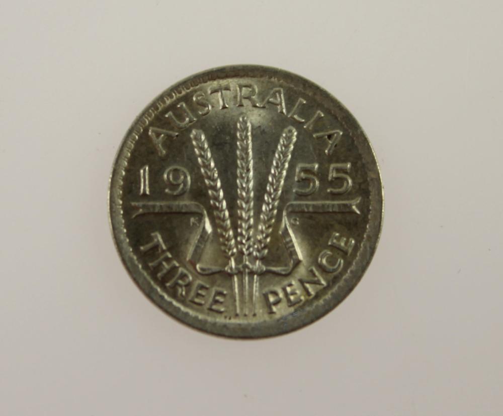 Australia 1955 Threepence, ... image