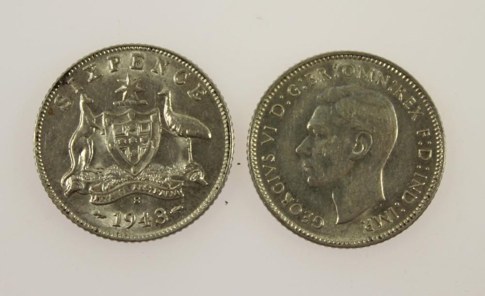 Australia 1943 S Sixpences,... image