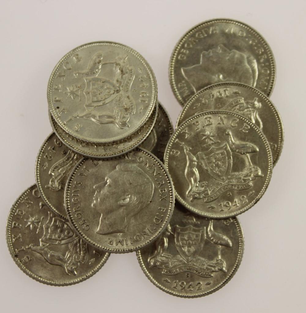 Australia 1942 S Sixpences,... image