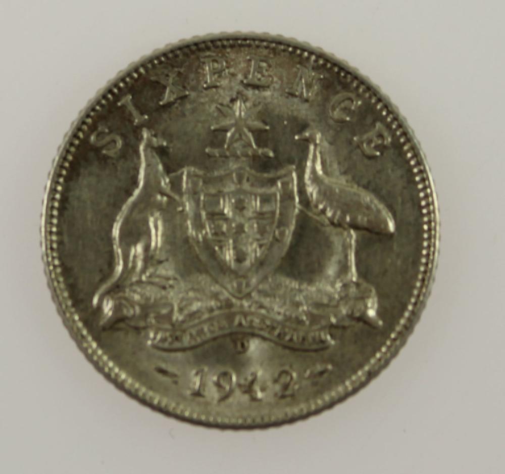 Australia 1942 D Sixpences,... image