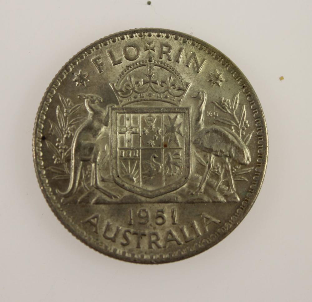 Australia 1951 Florin, Unci... image