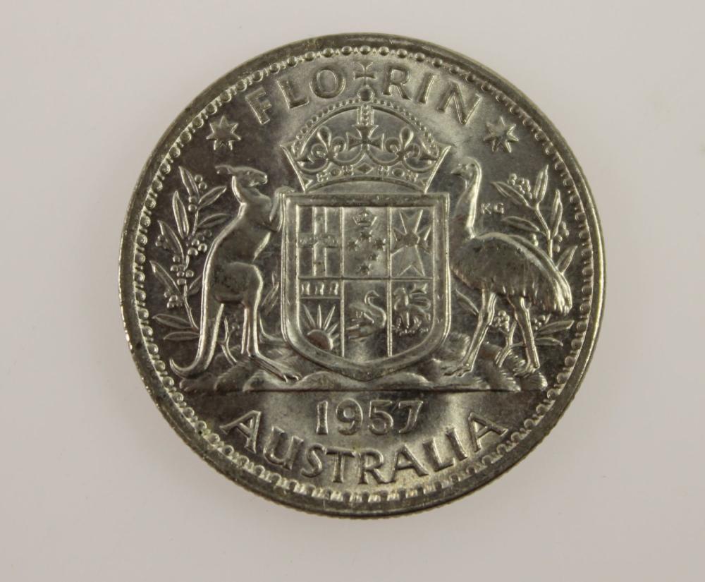 Australia 1957 Florin, Choi... image