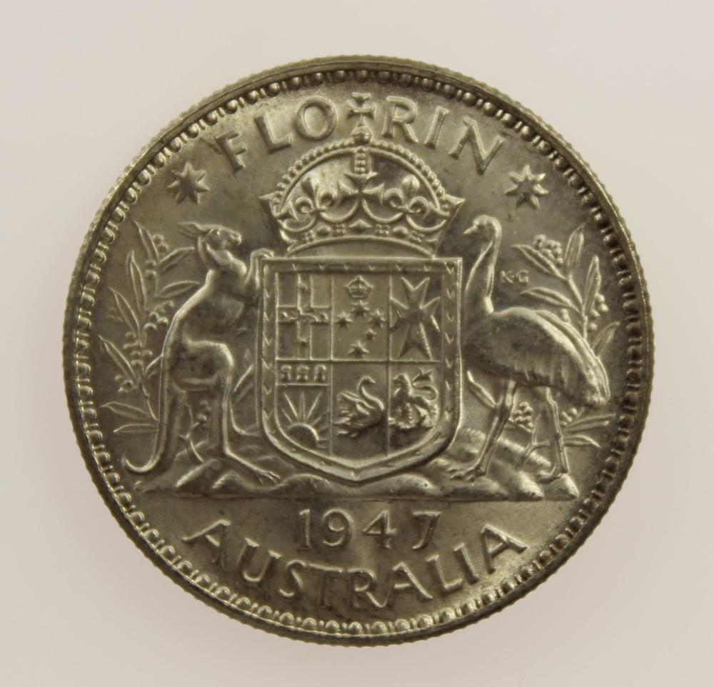 Australia 1947 Florin, Unci... image