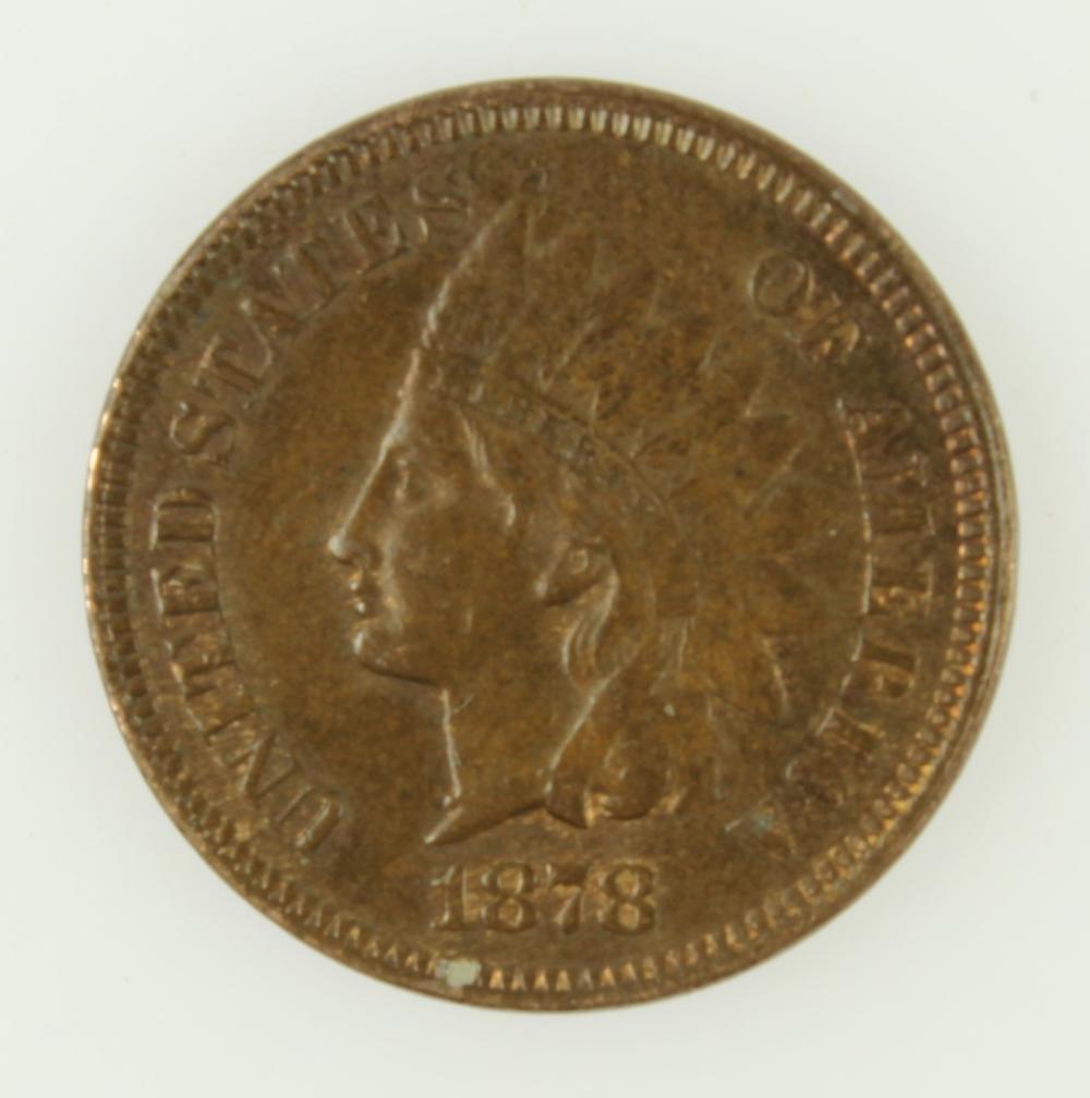 U.S.A. 1878 Cent, virtually... image