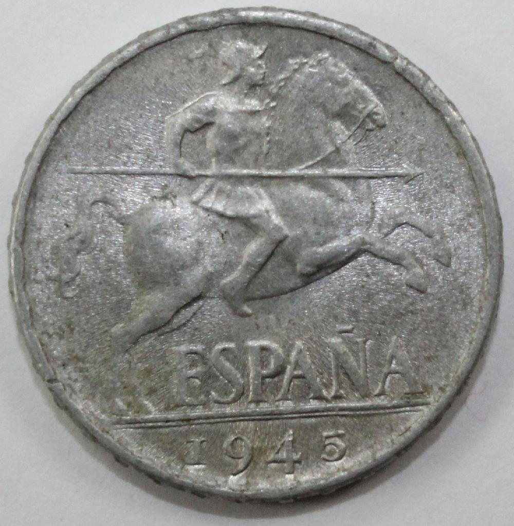 Spain 1945 10 Centimos, Unc... image