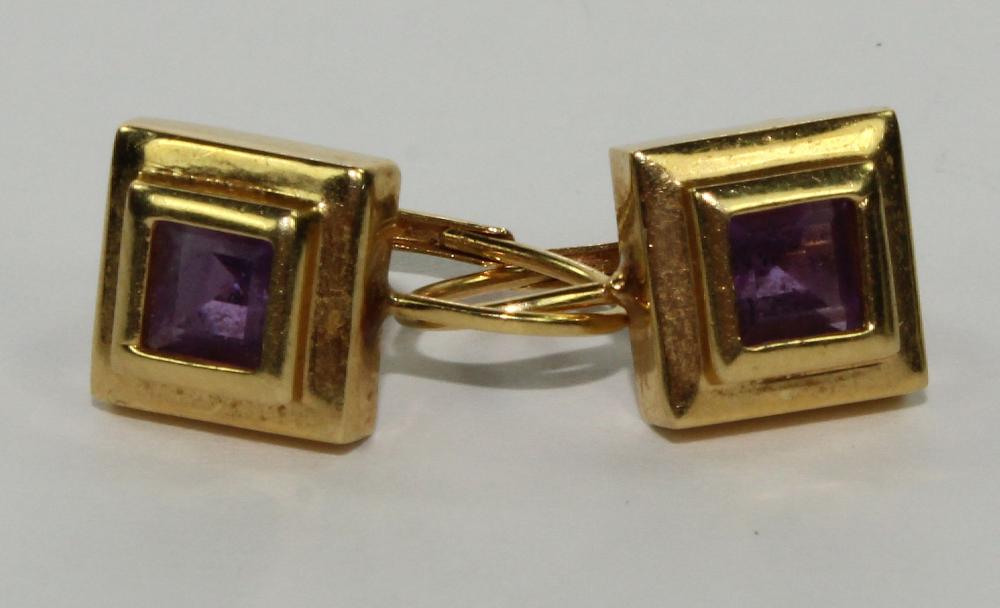 Amethyst Leverback Earrings... image