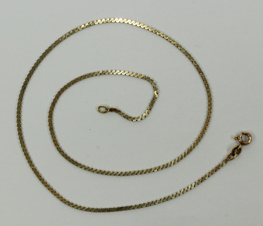 Snake Chain in 14ct Yellow ... image