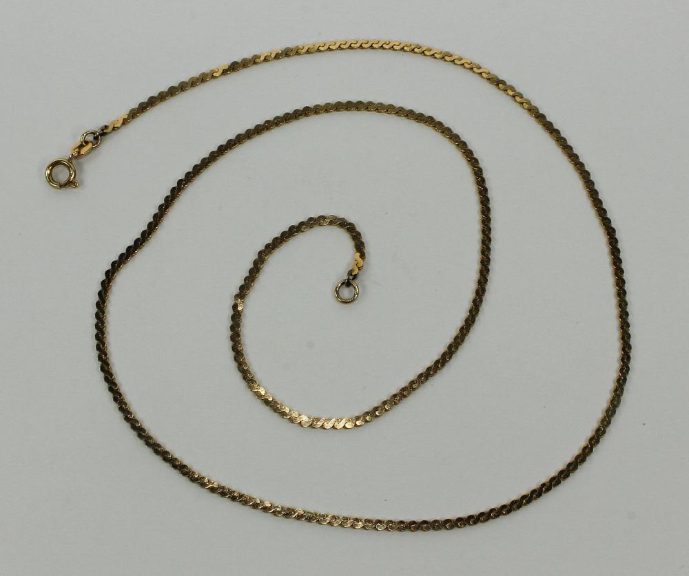 Snake Chain in 14ct Yellow ... image