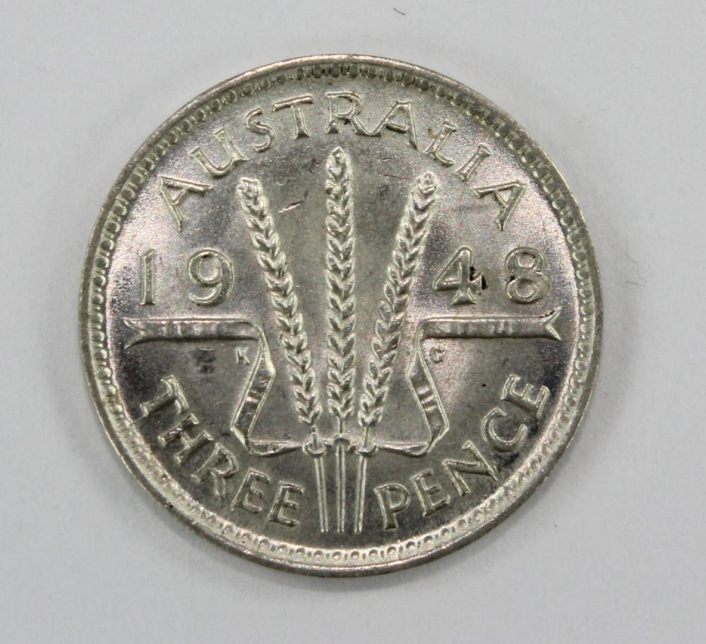 Australia 1948 Threepence, ... image