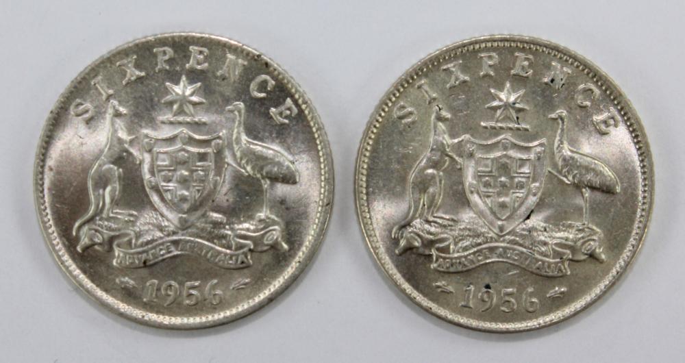 Australia 1956 Sixpences, L... image