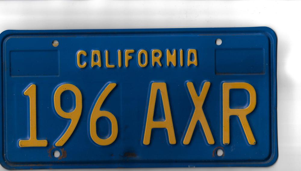 U.S.A. California Car Numbe... image