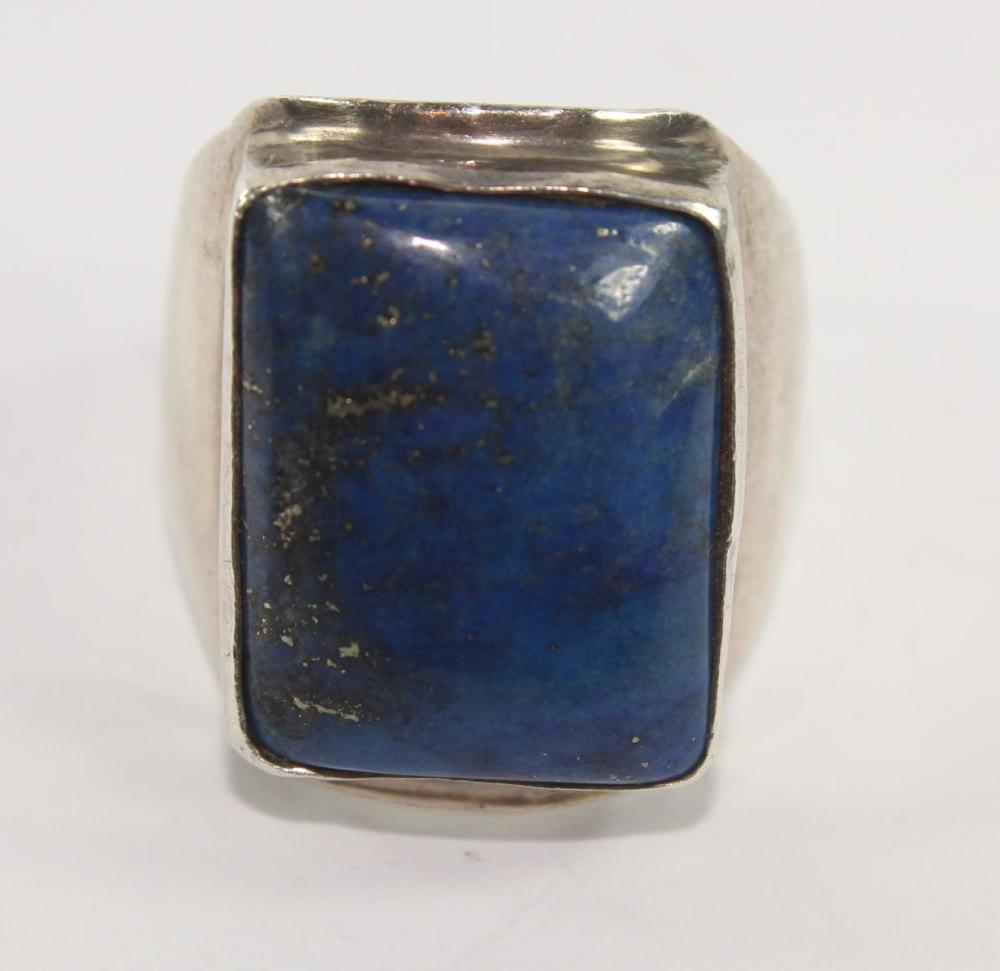 Lapis Ring in Sterling (925... image