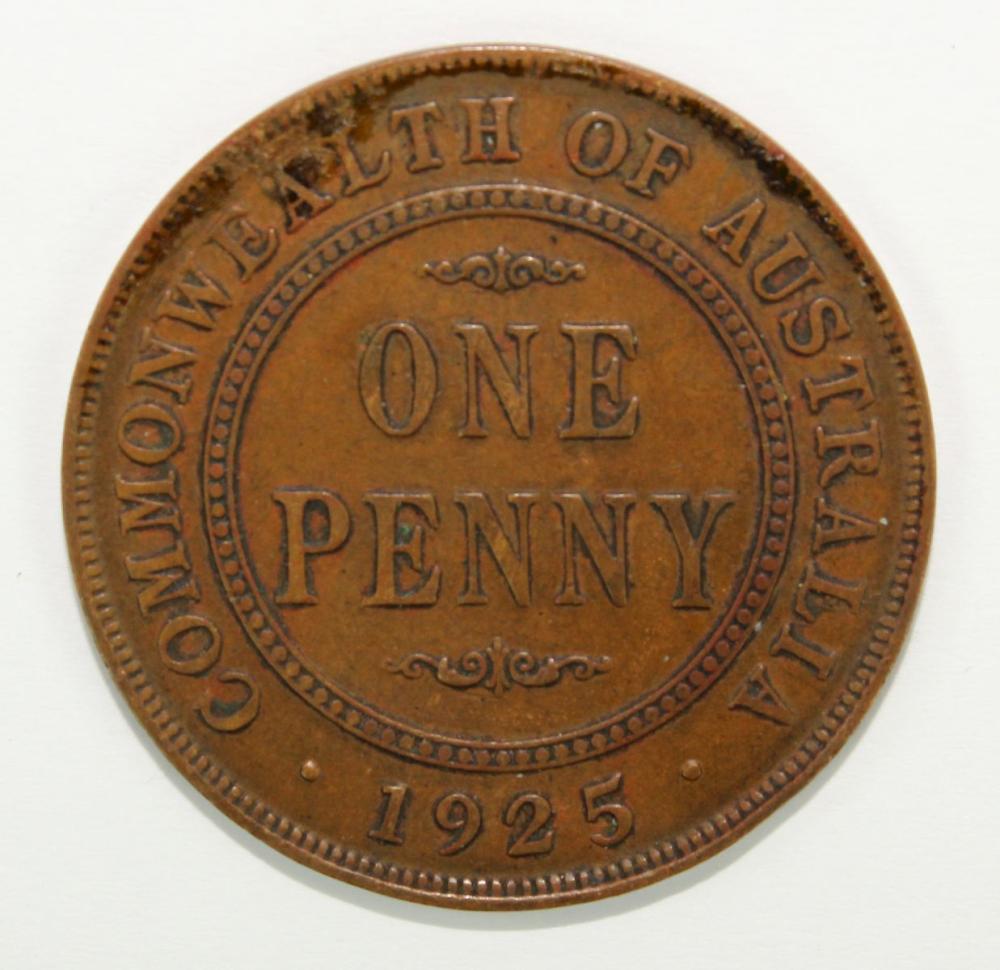 Australia 1925 Penny, about... image