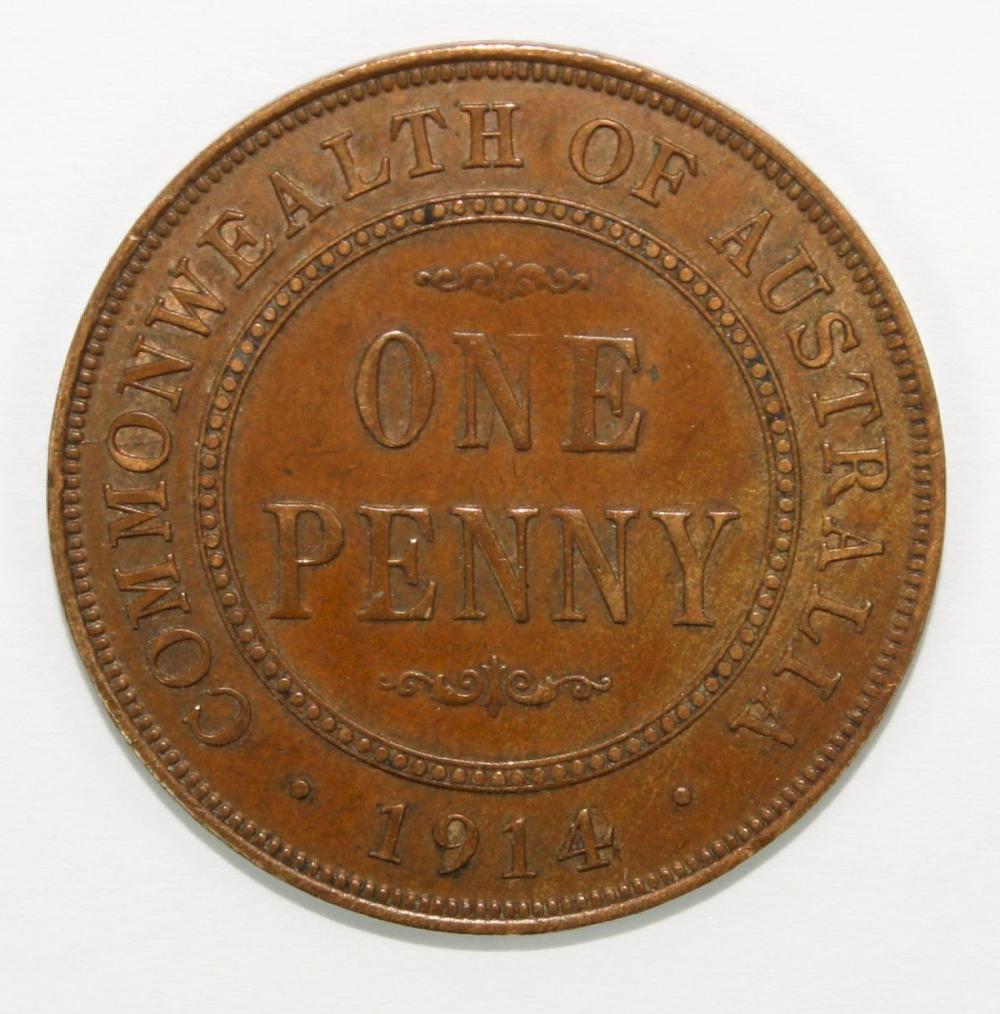 Australia 1914 Penny, good ... image