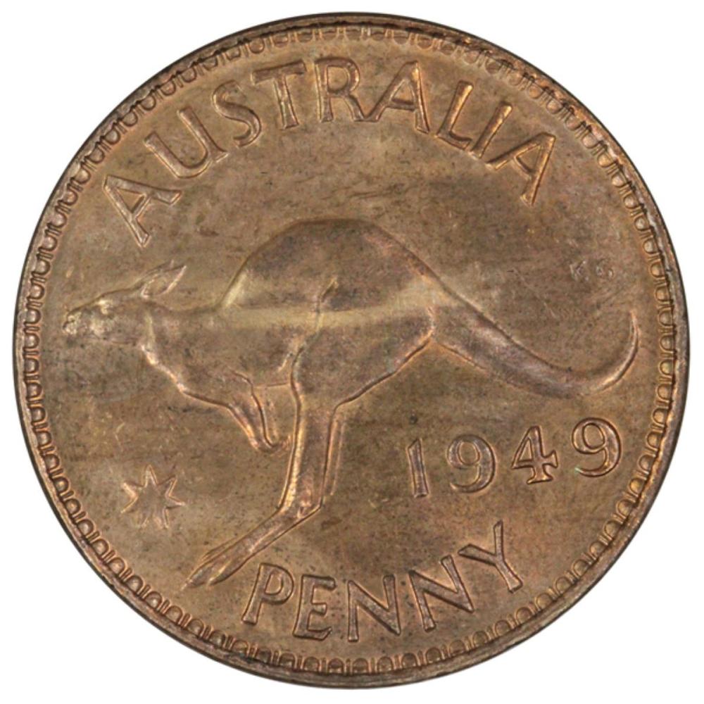 Australia 1949 Penny, Lustr... image