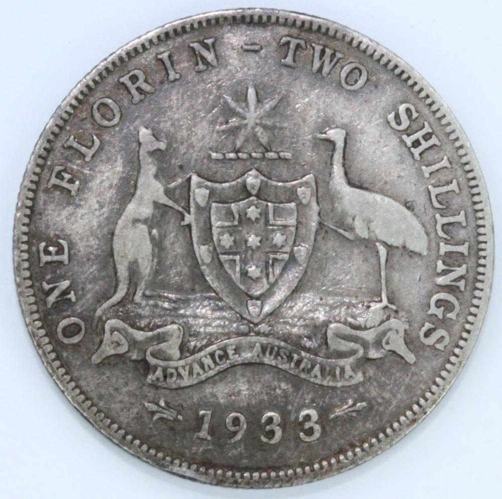 Australia 1933 Florin, abou... image