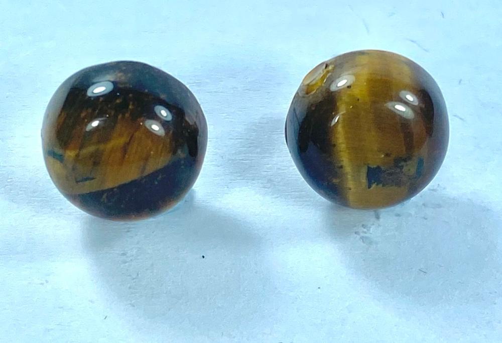 Cabochon Tiger's Eye Earrings image