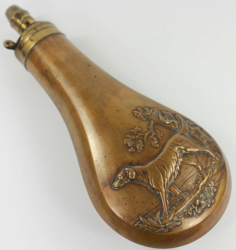 Antique Brass Powder Horn i... image