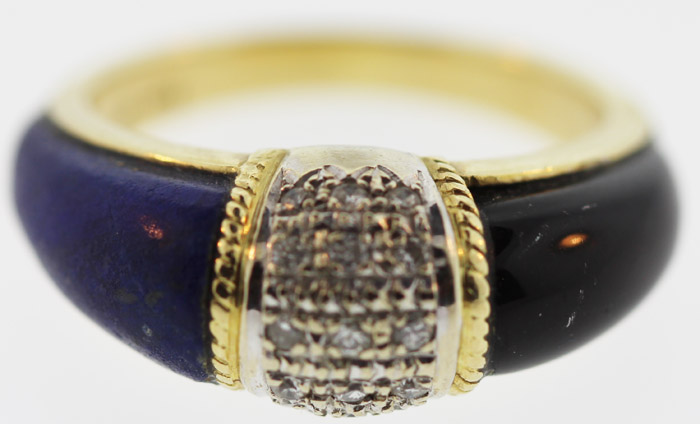 Modern Ring in 18ct Gold wi... image