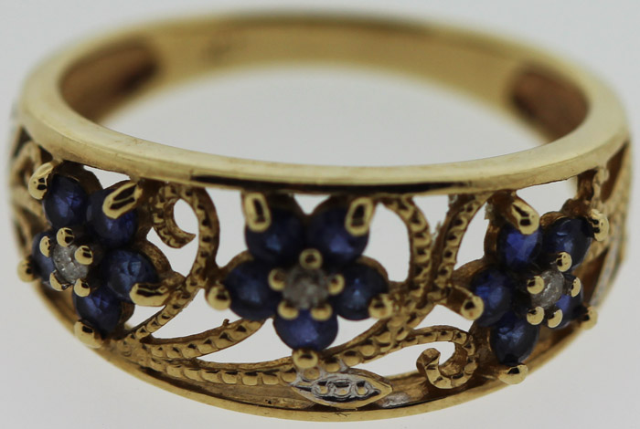 Intricate Sapphire and Diam... image