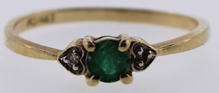 Emerald & Diamond Ring in 1... image