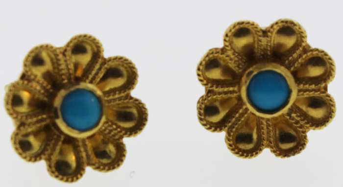 Gold Earrings in 18ct Gold ... image