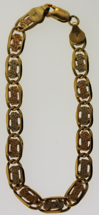 Bracelet in 18ct Gold with ... image