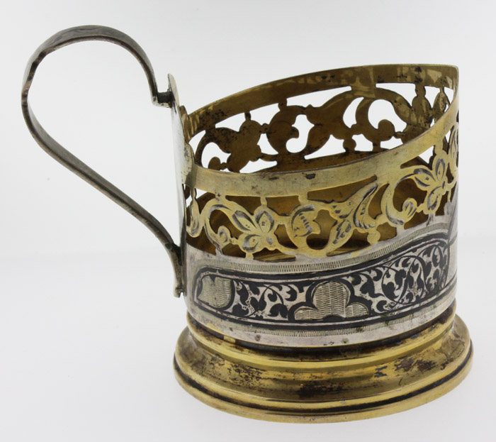 Ornate Russian Silver Cup H... image