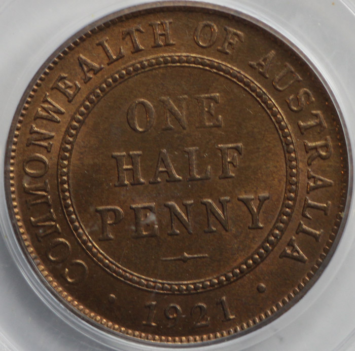 Australia 1921 Halfpenny, P... image