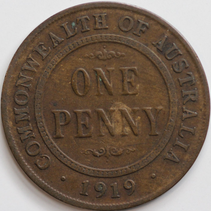 Australia 1919 .//. Penny, ... image