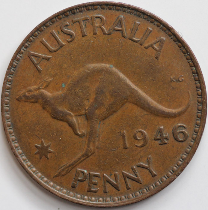 Australia 1946 Penny, good ... image