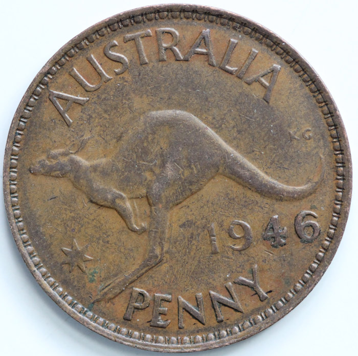 Australia 1946 Penny, good ... image