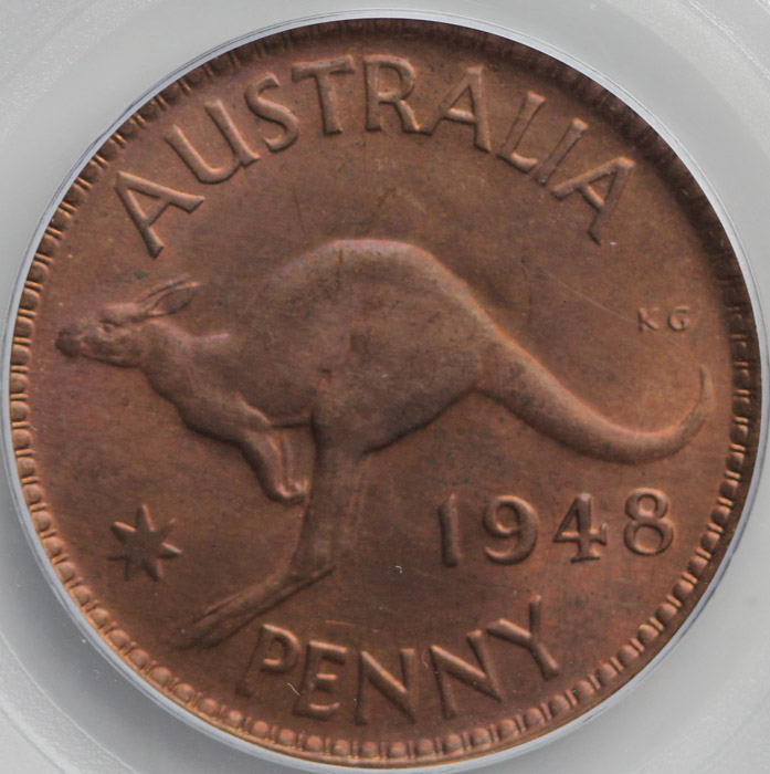 Australia 1948 Penny, PCGS ... image