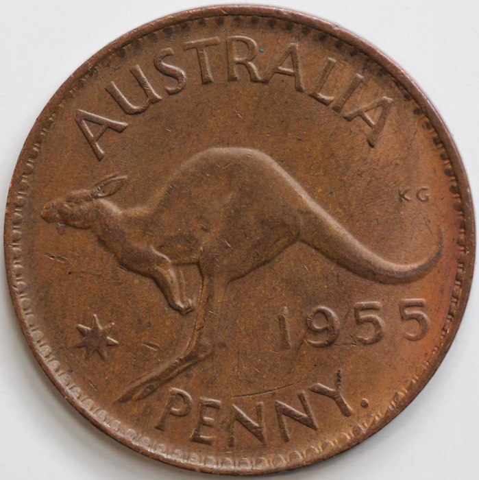 Australia 1955 Y. Penny wit... image