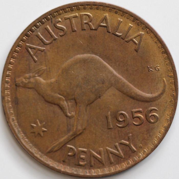 Australia 1956 Y. (P) Penny... image