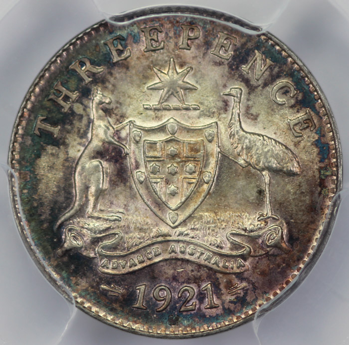 Australia 1921 M Threepence... image