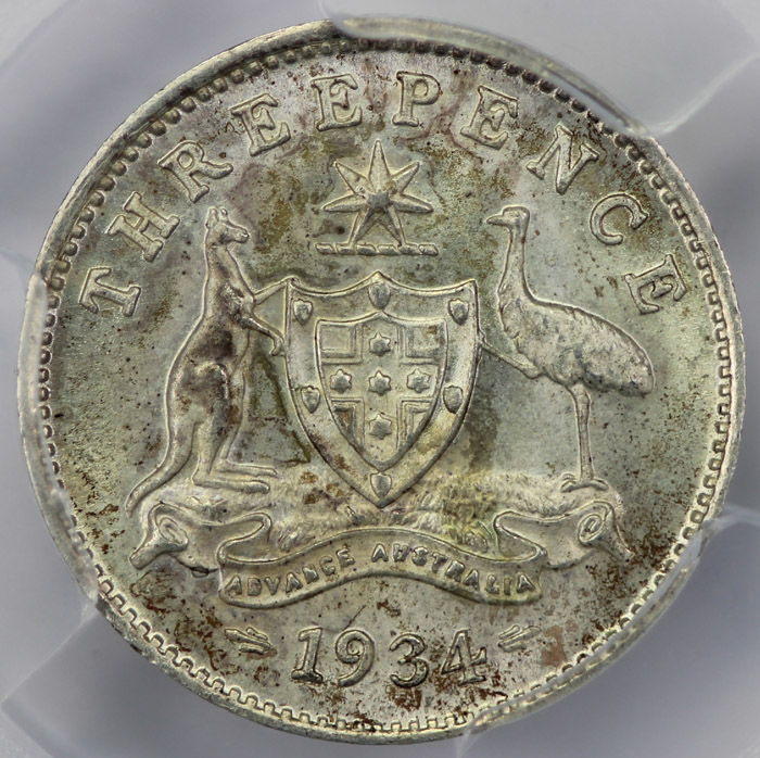 Australia 1934 Threepence, ... image