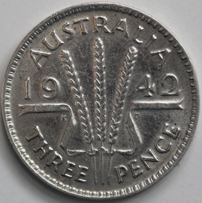 Australia 1942 Threepence, ... image