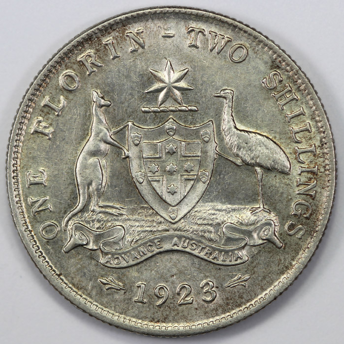 Australia 1923 Florin, abou... image