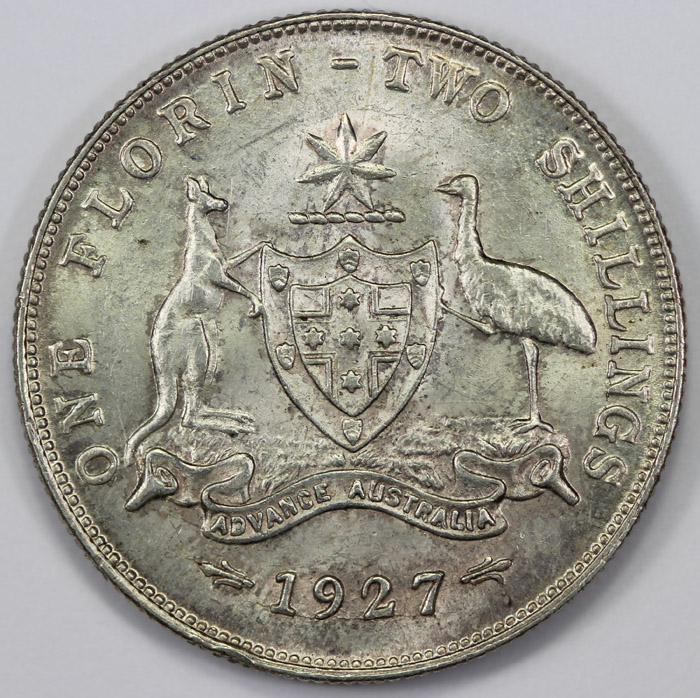 Australia 1927 Florin, abou... image