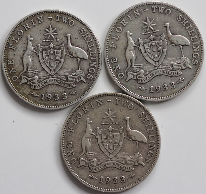 Australia 1933 Florins, Ver... image