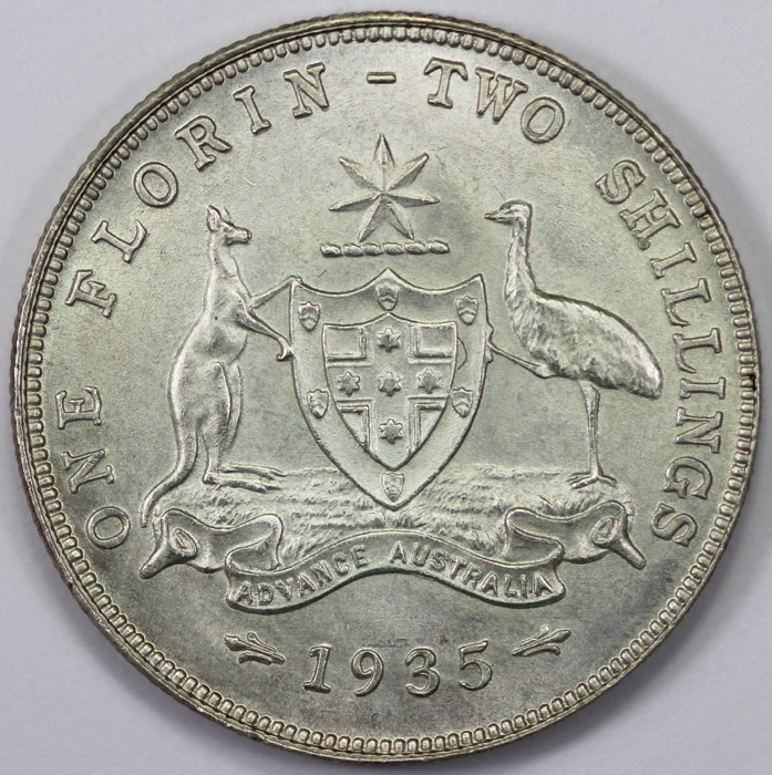 Australia 1935 Florin, Unci... image