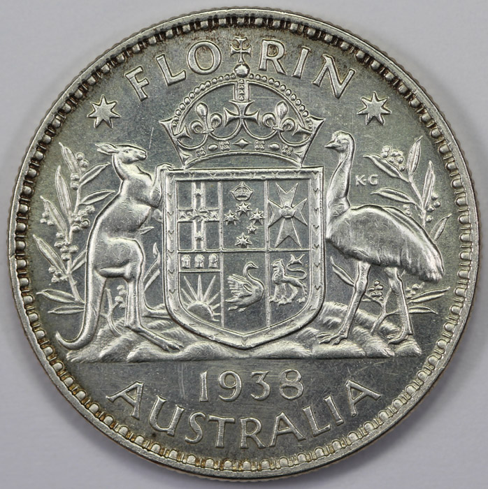 Australia 1938 Florin, abou... image