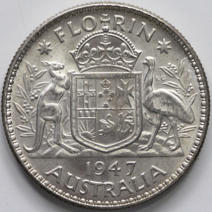 Australia 1947 Florin, Unci... image