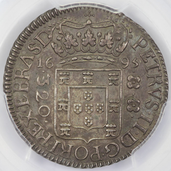 Brazil 1695 320 Reis, PCGS ... image