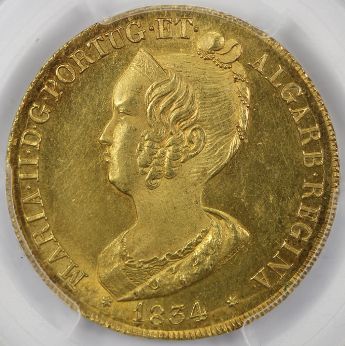 Portugal 1834 Gold Peca, PC... image