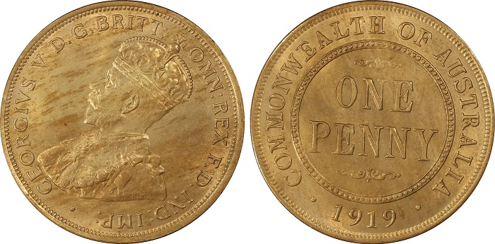 Australia 1919 Penny, PCGS ... image