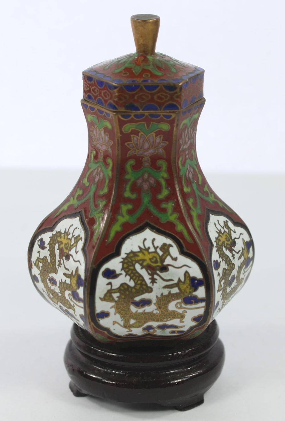 Chinese Six-sided Cloisonné... image