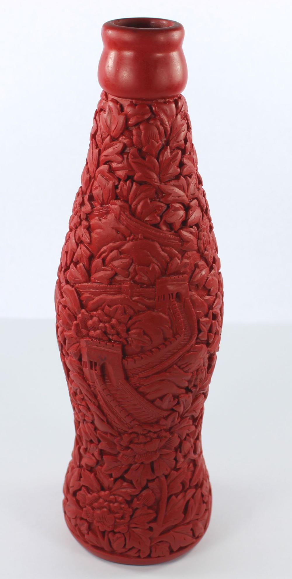 Chinese Red Ceramic Bottle ... image